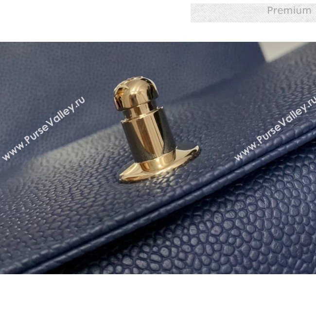 Chanel Quilted Origial Haas Big Caviar Leather Medium Boy Flap Bag Blue with Light Gold Hardware(Top Quality) (MH-0031720)