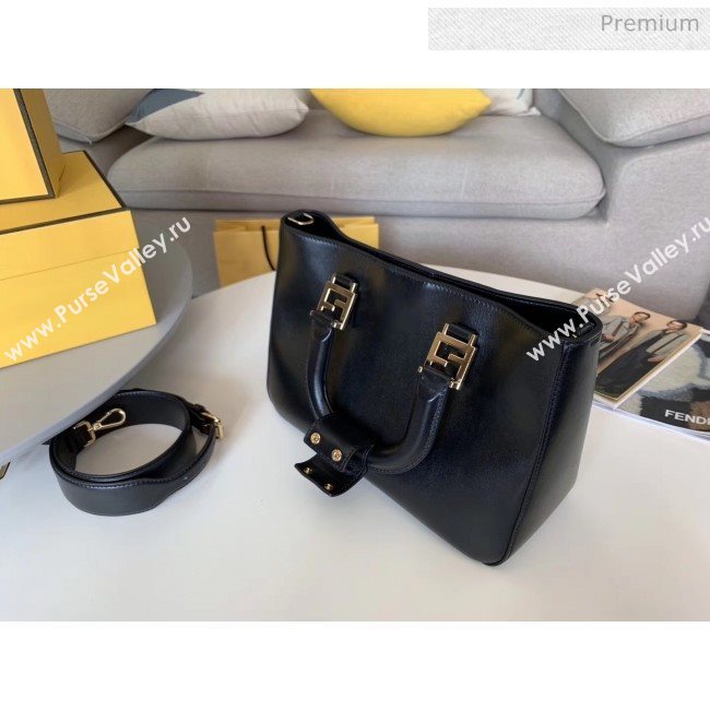 Fendi FF Tote Small Calfskin Bag Black 2020 (HX-20032005)