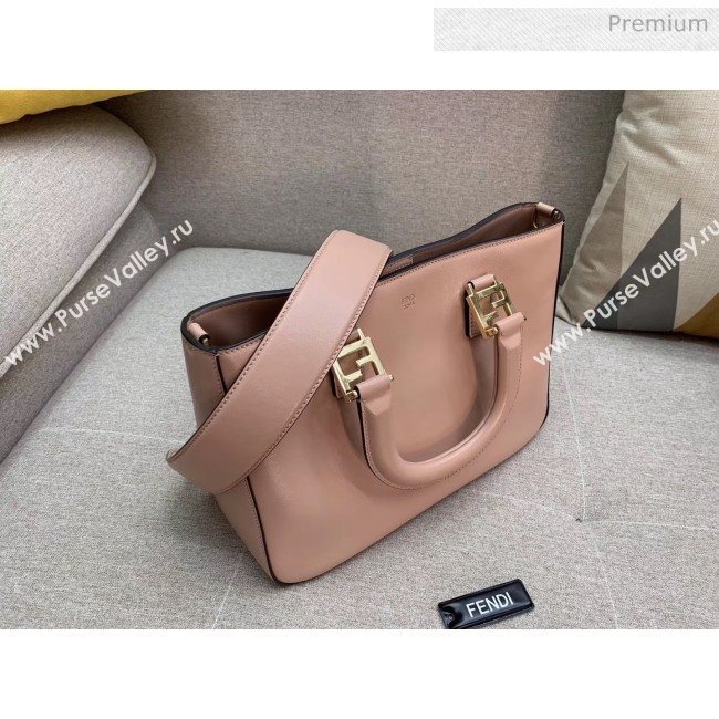 Fendi FF Tote Small Calfskin Bag Pink 2020 (HX-20032006)