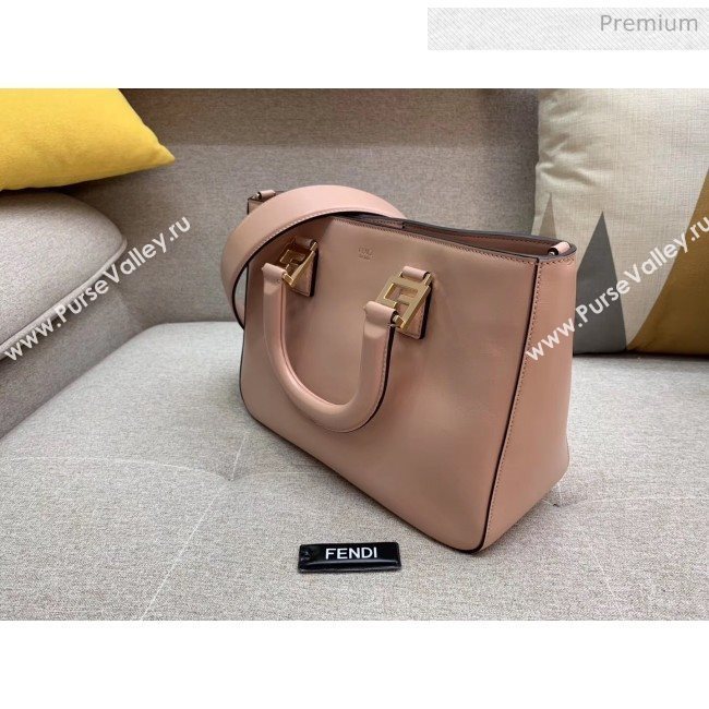 Fendi FF Tote Small Calfskin Bag Pink 2020 (HX-20032006)