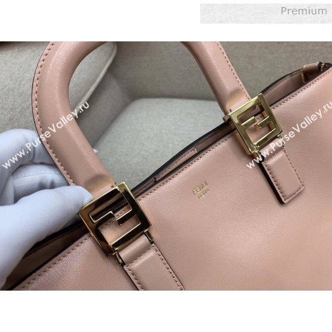 Fendi FF Tote Small Calfskin Bag Pink 2020 (HX-20032006)