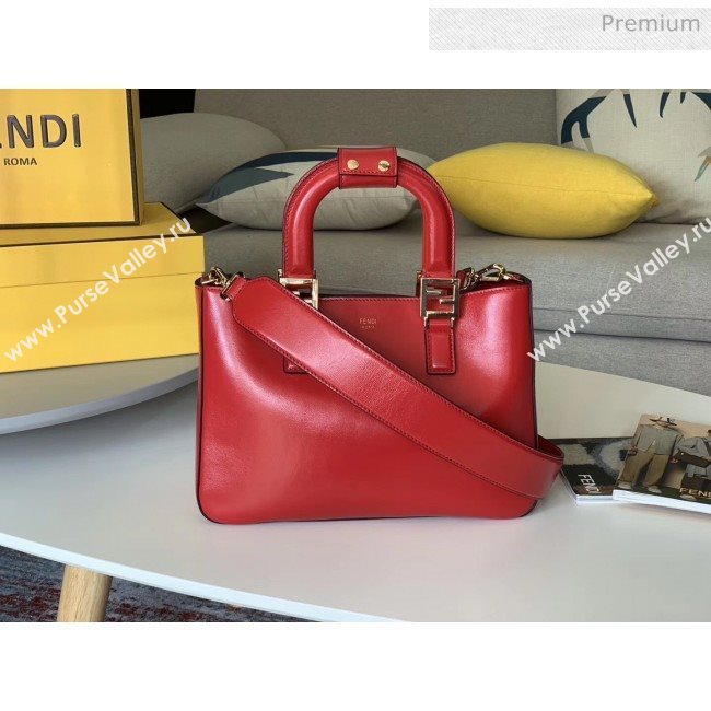 Fendi FF Tote Small Calfskin Bag Red 2020 (HX-20032007)