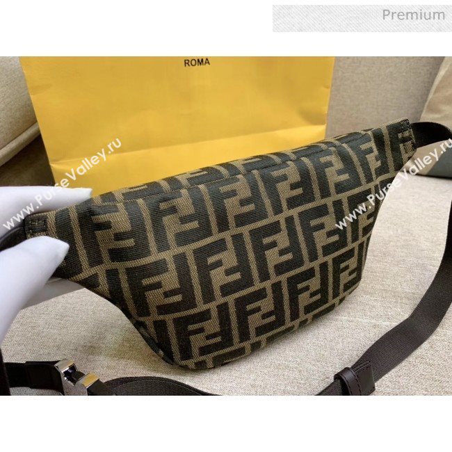 Fendi FF Logo Fabric Embroidery Belt Bag Yellow 2020 (HS-20032009)