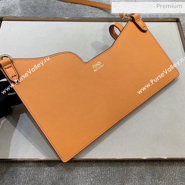 Fendi Leather Pockets Clutch/Shoulder Bag Brown 2020 (CL-20032016)