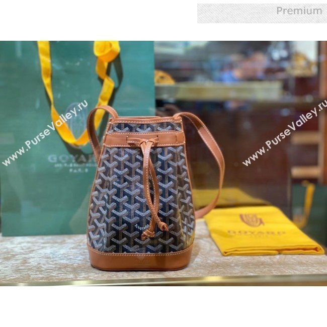 Goyard Petite Flot Bucket Bag Black/Brown 2020 (TS-20032019)