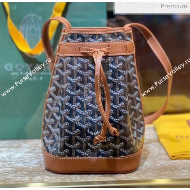 Goyard Petite Flot Bucket Bag Black/Brown 2020 (TS-20032019)