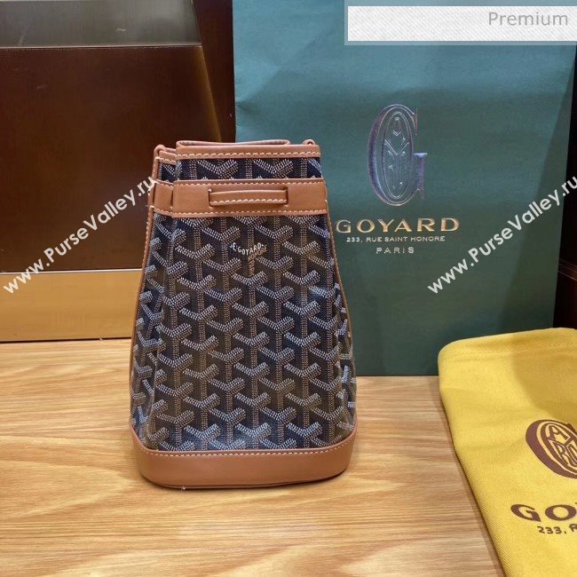 Goyard Petite Flot Bucket Bag Black/Brown 2020 (TS-20032019)