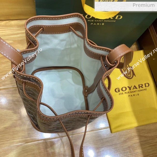 Goyard Petite Flot Bucket Bag Black/Brown 2020 (TS-20032019)