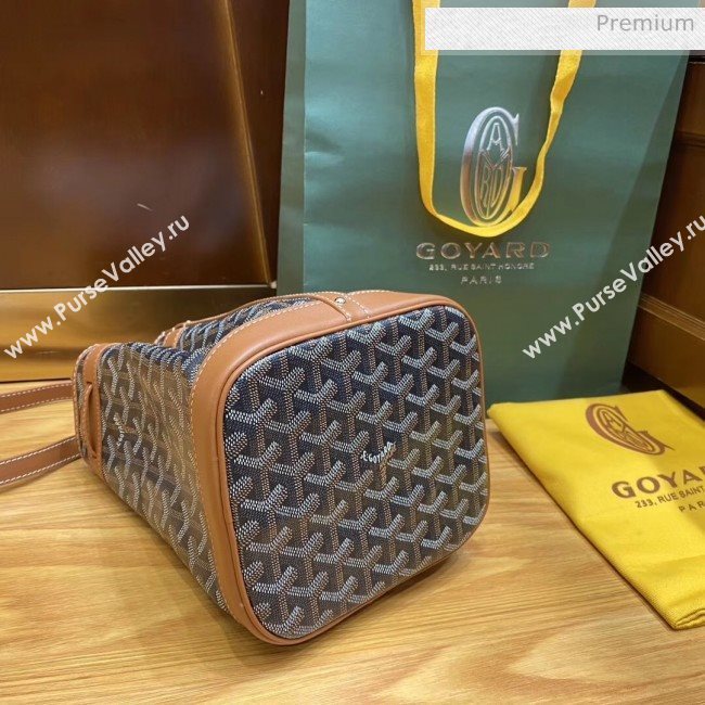 Goyard Petite Flot Bucket Bag Black/Brown 2020 (TS-20032019)