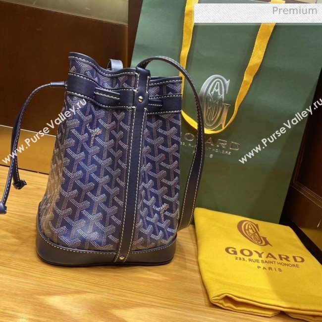 Goyard Petite Flot Bucket Bag Deep Blue 2020 (TS-20032025)