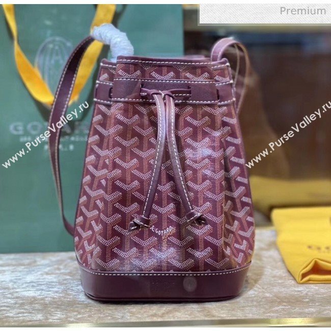 Goyard Petite Flot Bucket Bag Burgundy 2020 (TS-20032026)