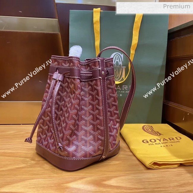 Goyard Petite Flot Bucket Bag Burgundy 2020 (TS-20032026)