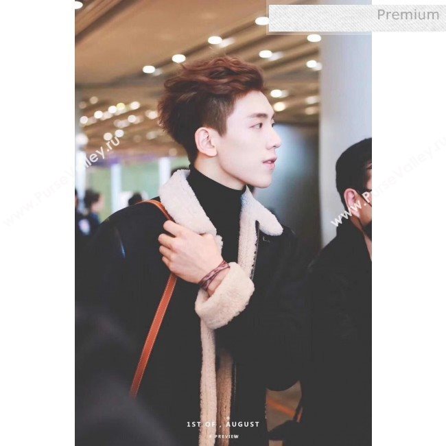 Goyard Edmond Leather Strap Bracelet Black 2020 (TS-20032040)