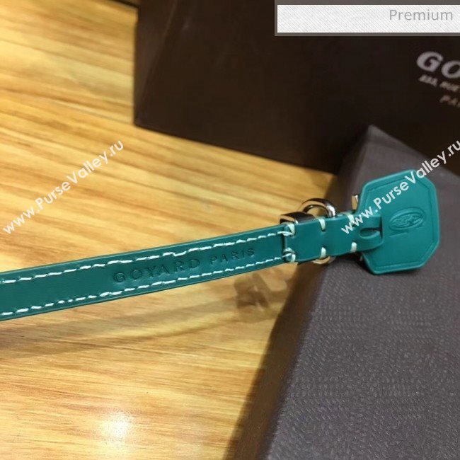 Goyard Edmond Leather Strap Bracelet Green 2020 (TS-20032042)