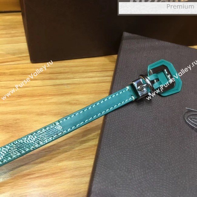 Goyard Edmond Leather Strap Bracelet Green 2020 (TS-20032042)
