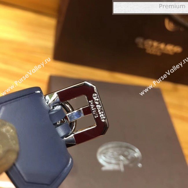 Goyard Edmond Leather Strap Bracelet Royal Blue 2020 (TS-20032043)