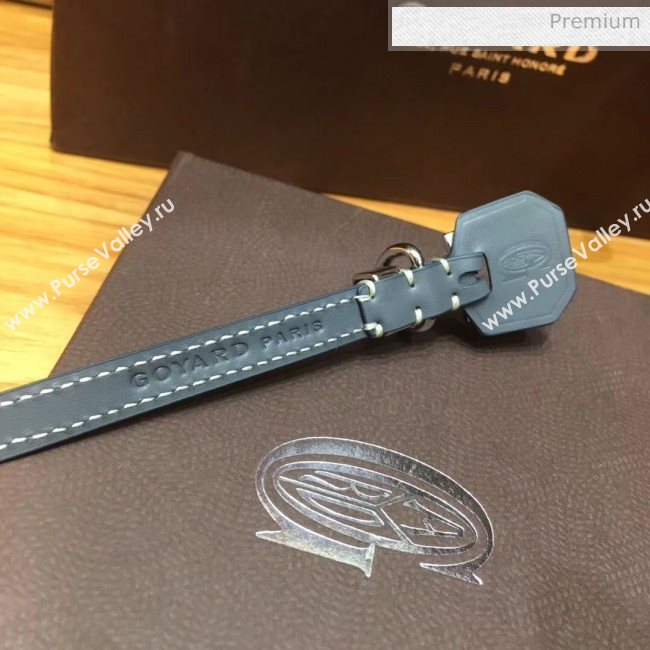 Goyard Edmond Leather Strap Bracelet Grey 2020 (TS-20032044)
