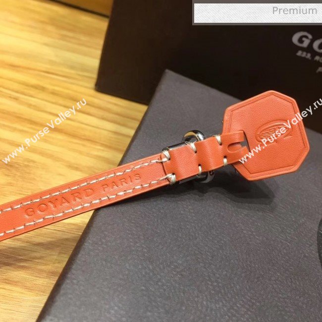 Goyard Edmond Leather Strap Bracelet Orange 2020 (TS-20032045)