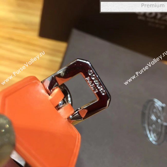 Goyard Edmond Leather Strap Bracelet Orange 2020 (TS-20032045)