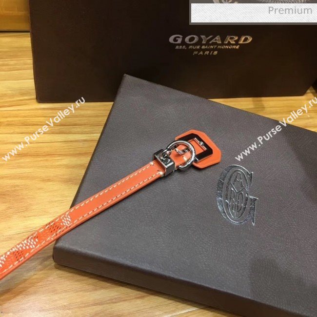 Goyard Edmond Leather Strap Bracelet Orange 2020 (TS-20032045)
