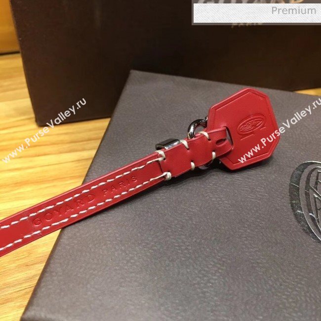 Goyard Edmond Leather Strap Bracelet Red 2020 (TS-20032046)