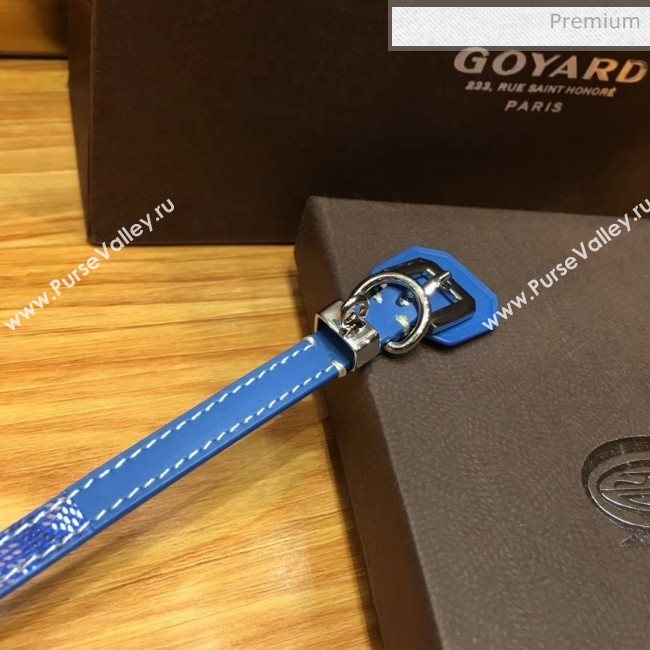 Goyard Edmond Leather Strap Bracelet Blue 2020 (TS-20032047)