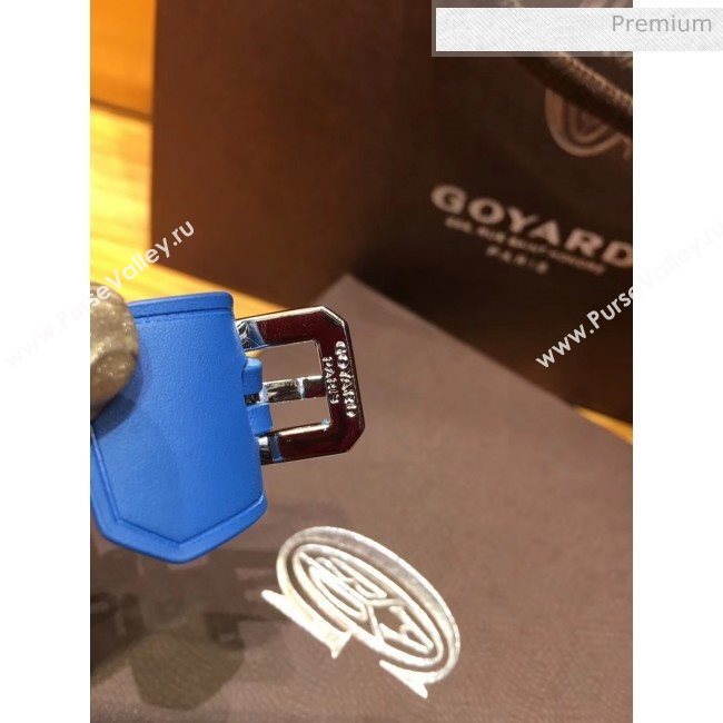 Goyard Edmond Leather Strap Bracelet Blue 2020 (TS-20032047)