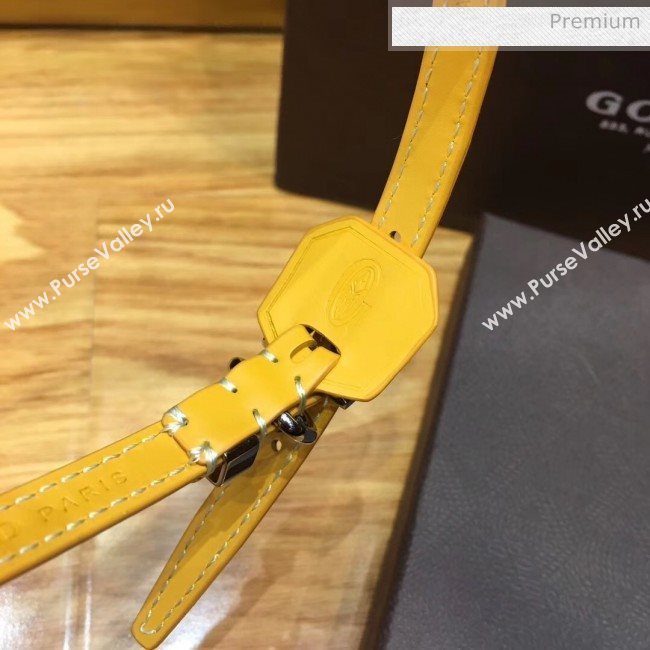 Goyard Edmond Leather Strap Bracelet Yellow 2020 (TS-20032049)