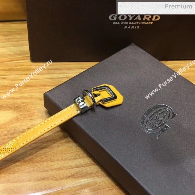 Goyard Edmond Leather Strap Bracelet Yellow 2020 (TS-20032049)