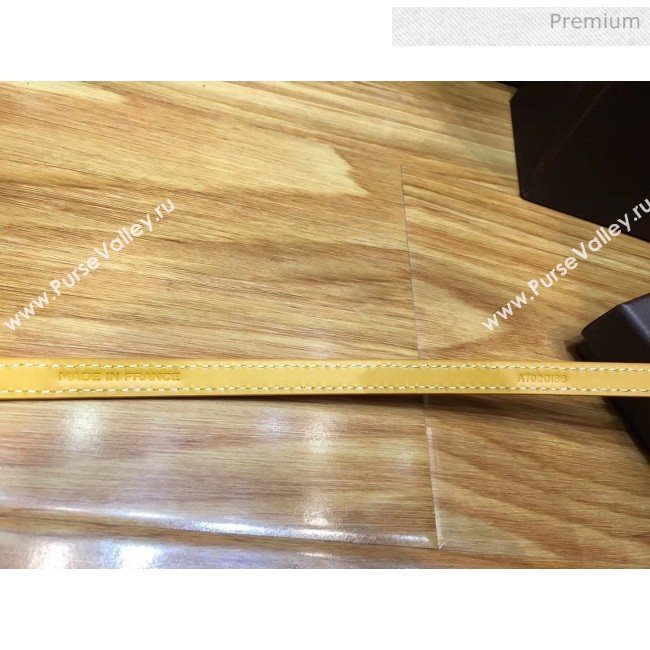 Goyard Edmond Leather Strap Bracelet Yellow 2020 (TS-20032049)