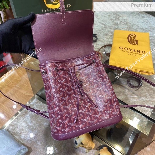 Goyard Alpin Mini Backpack Bag Burgundy 2020 (TS-20032038)