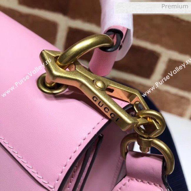 Gucci Queen Margaret GG Small Leather Top Handle Bag 476541 Pink (DLH-20032111)
