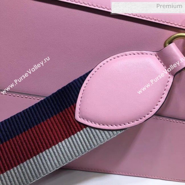 Gucci Queen Margaret GG Small Leather Top Handle Bag 476541 Pink (DLH-20032111)