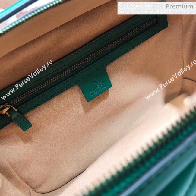 Gucci GG Marmont Matelassé Shoulder Bag 498100 Green (DLH-20032117)