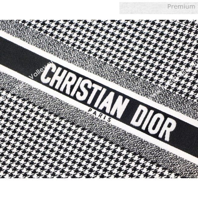 Dior Large Book Tote Bag in Houndstooth Embroidered Canvas 2019 (XXG-20031912)