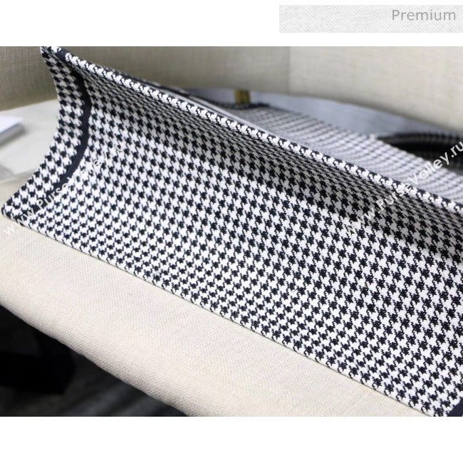 Dior Large Book Tote Bag in Houndstooth Embroidered Canvas 2019 (XXG-20031912)