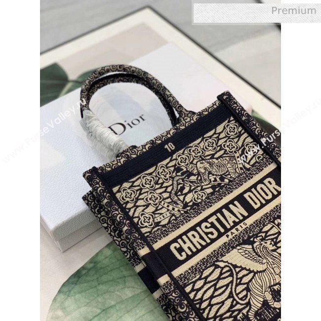 Dior Vertical Book Tote Bag in Tarot Embroidered Canvas Cruise 2020 (XXG-20031902)