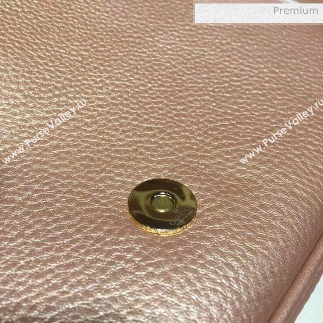 Gucci 336752 Soho Tassel Leather Chain Shoulder Bag Rosy Gold (DLH-20032118)