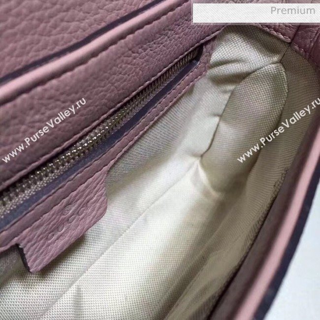 Gucci 336752 Soho Tassel Leather Chain Shoulder Bag Nude Pink (DLH-20032124)