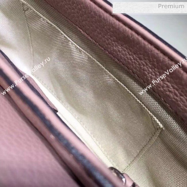 Gucci 336752 Soho Tassel Leather Chain Shoulder Bag Nude Pink (DLH-20032124)