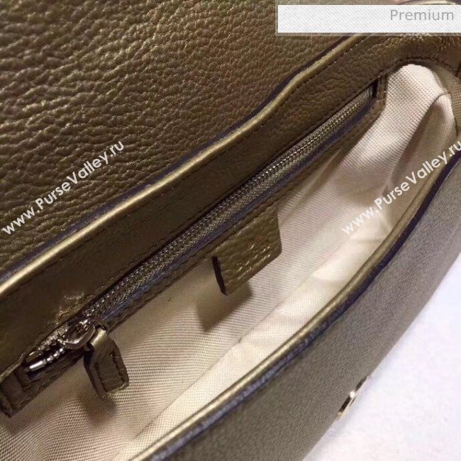 Gucci 336752 Soho Tassel Leather Chain Shoulder Bag Light Gold (DLH-20032121)