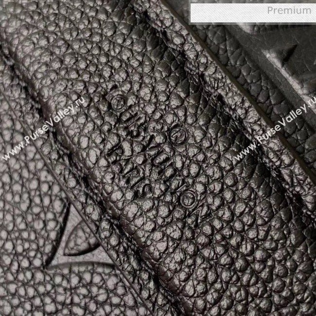 Louis Vuitton Monogram Empreinte Leather Bumbag/Belt Bag M44812 Black 2019 (KIKI-9092534)