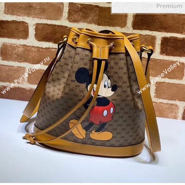 Gucci GG Supreme Canvas Disney x Gucci Small Bucket Bag 602691 2020 (DHLL-20032312)