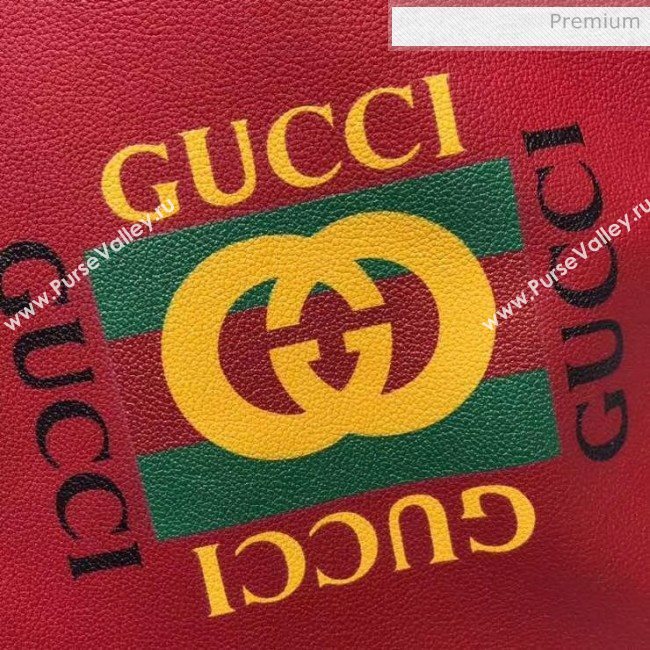 Gucci Coco Capitán Logo Backpack Red 494053  (DLH-20032325)