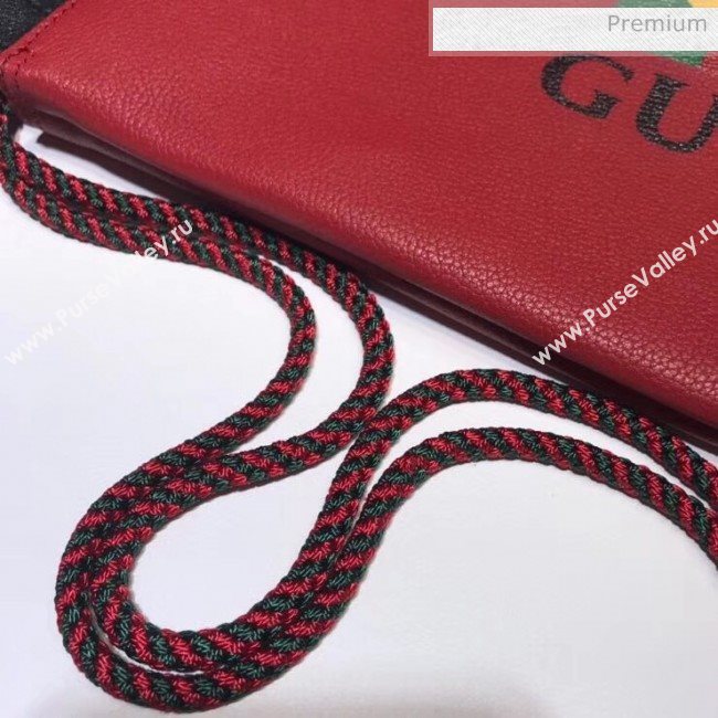 Gucci Coco Capitán Logo Backpack Red 494053  (DLH-20032325)