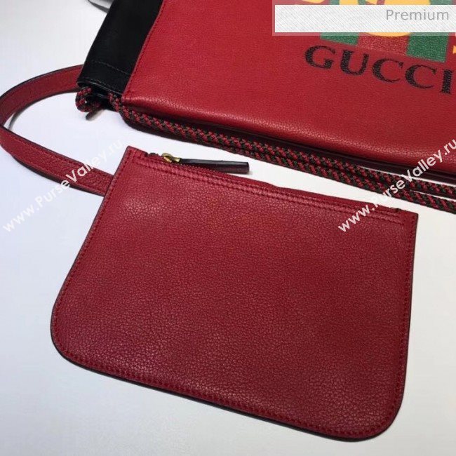 Gucci Coco Capitán Logo Backpack Red 494053  (DLH-20032325)
