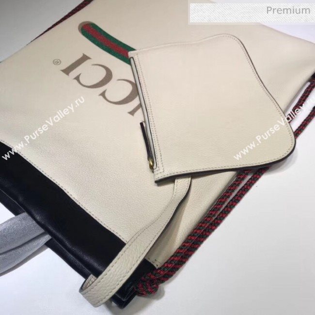 Gucci Coco Capitán Logo Backpack White 494053  (DLH-20032326)