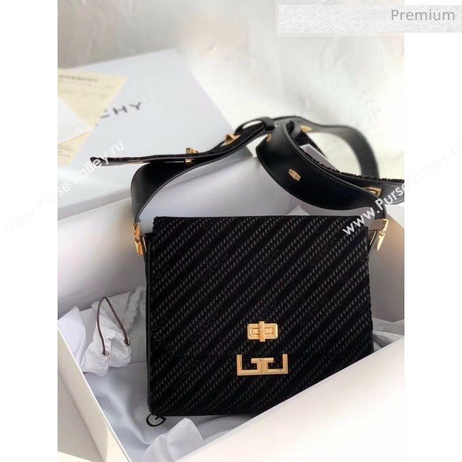 Givenchy 4G Velvet Medium Eden Bag Black 2020 (YS-20032403)