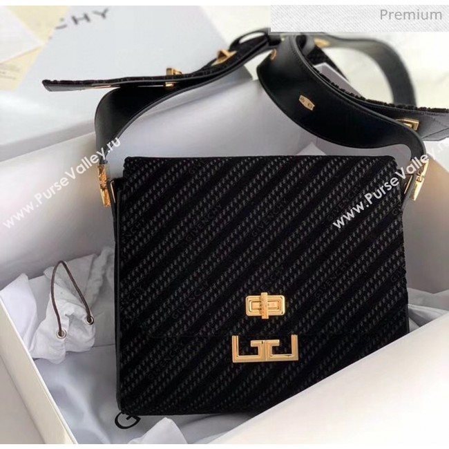 Givenchy 4G Velvet Medium Eden Bag Black 2020 (YS-20032403)