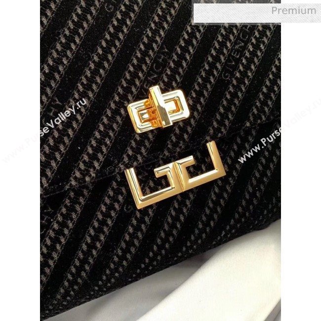 Givenchy 4G Velvet Medium Eden Bag Black 2020 (YS-20032403)